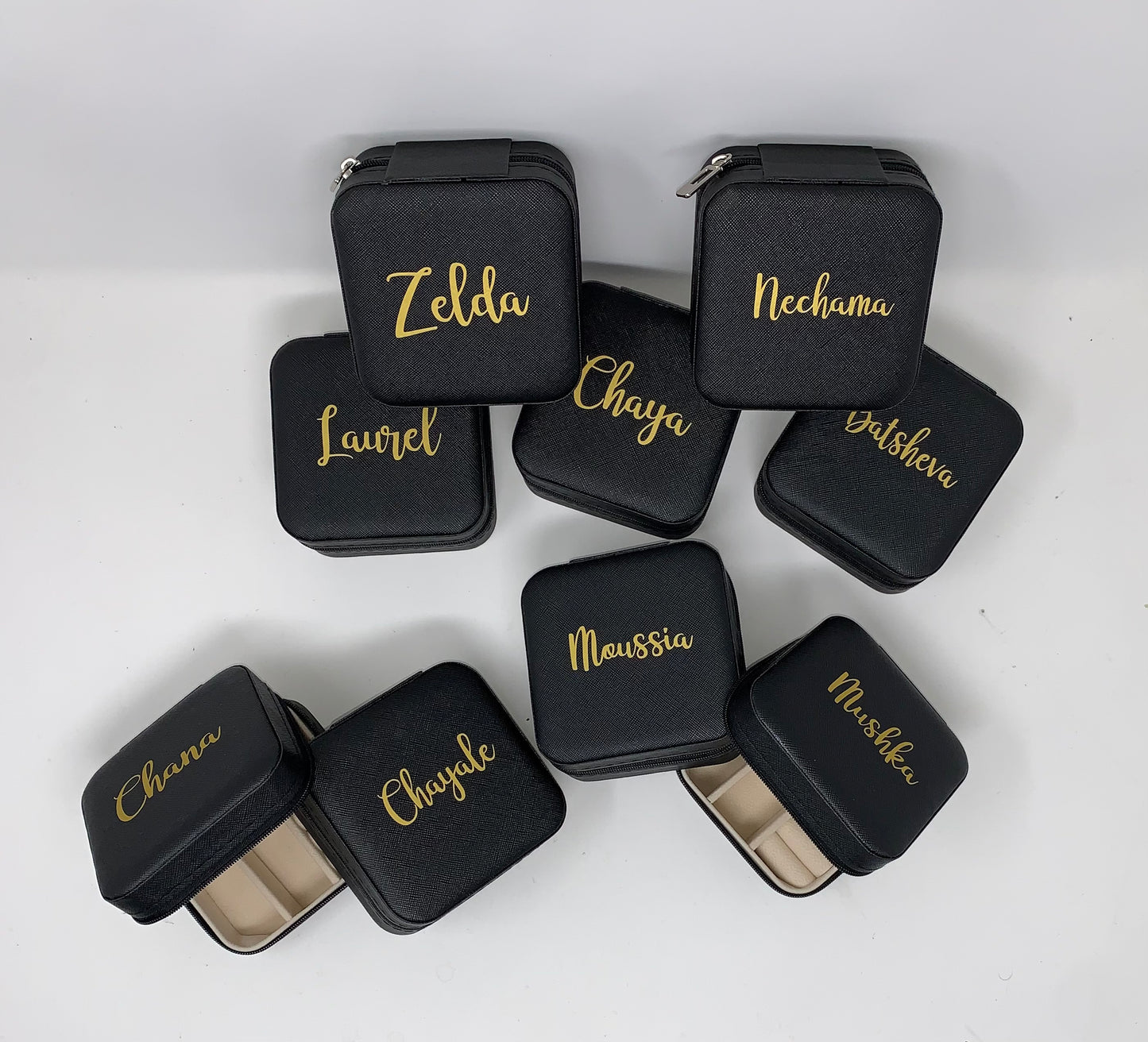 Mini black jewelry box