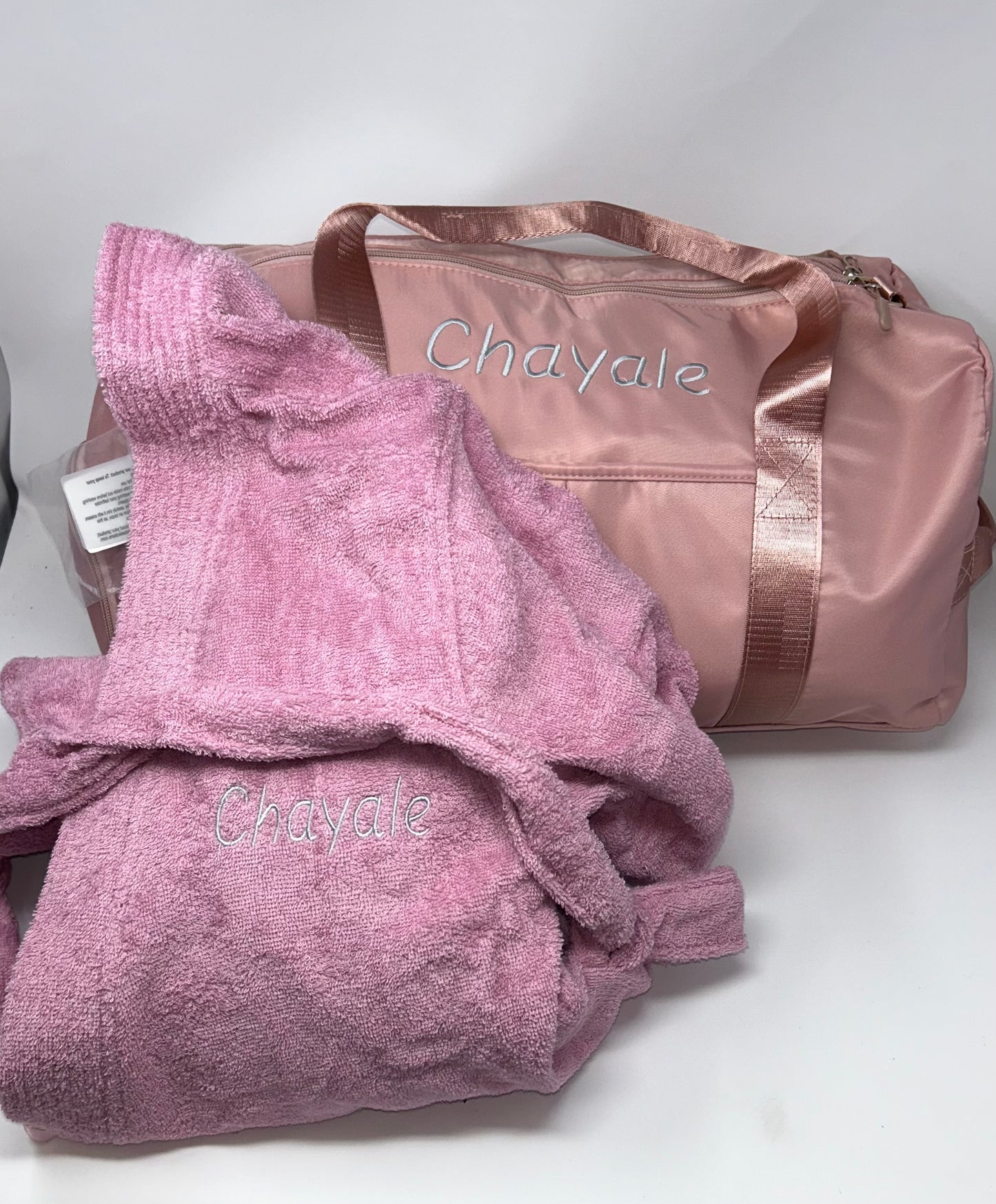 Robe + duffle bag