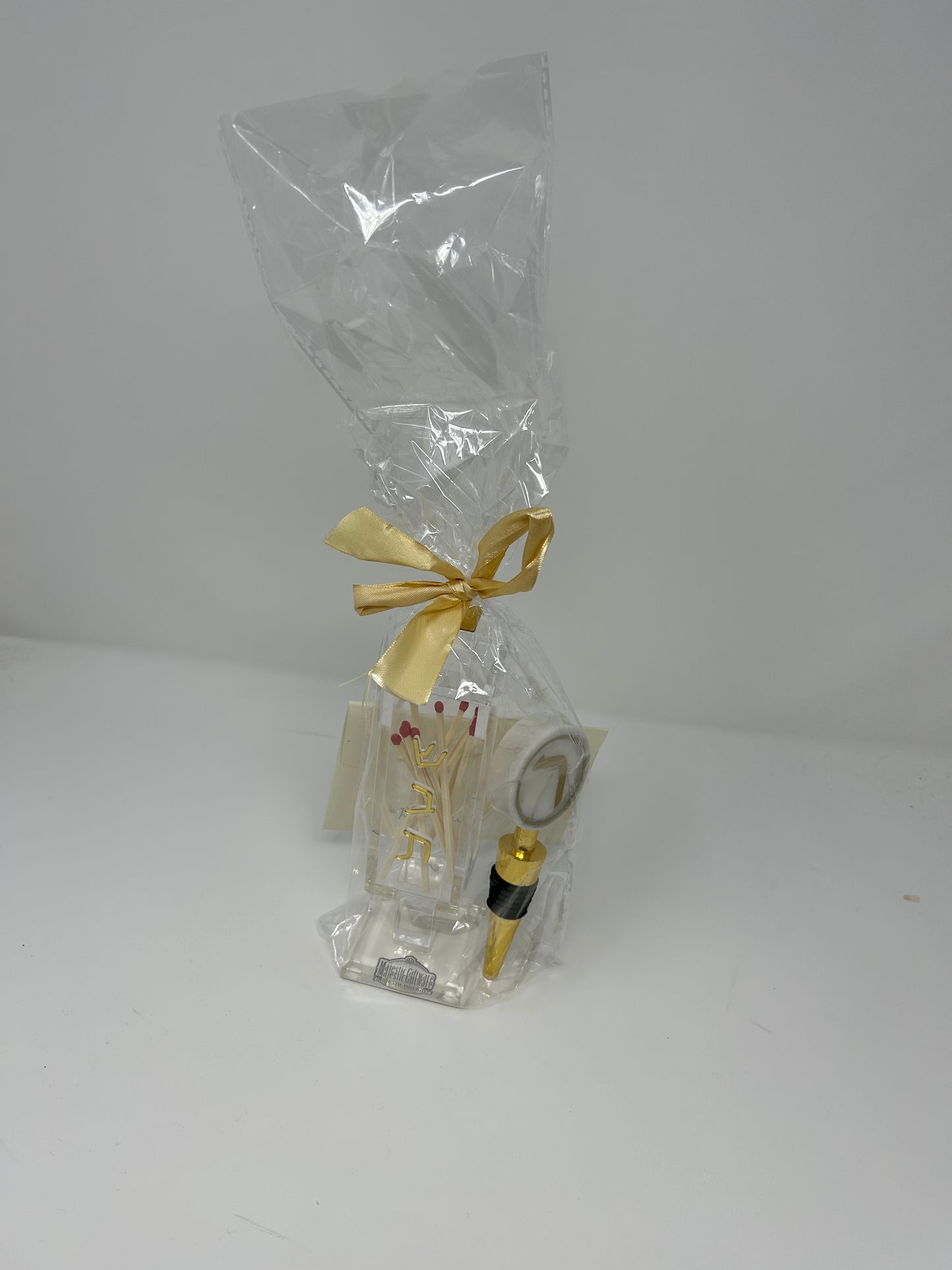 Lucite besomim holder + bottle stopper