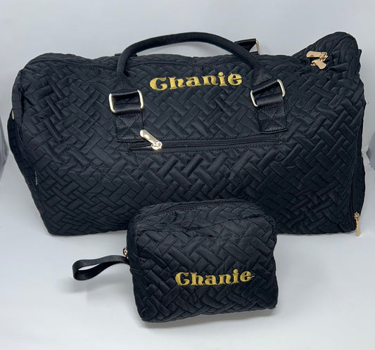 Duffle + matching cosmetic bag