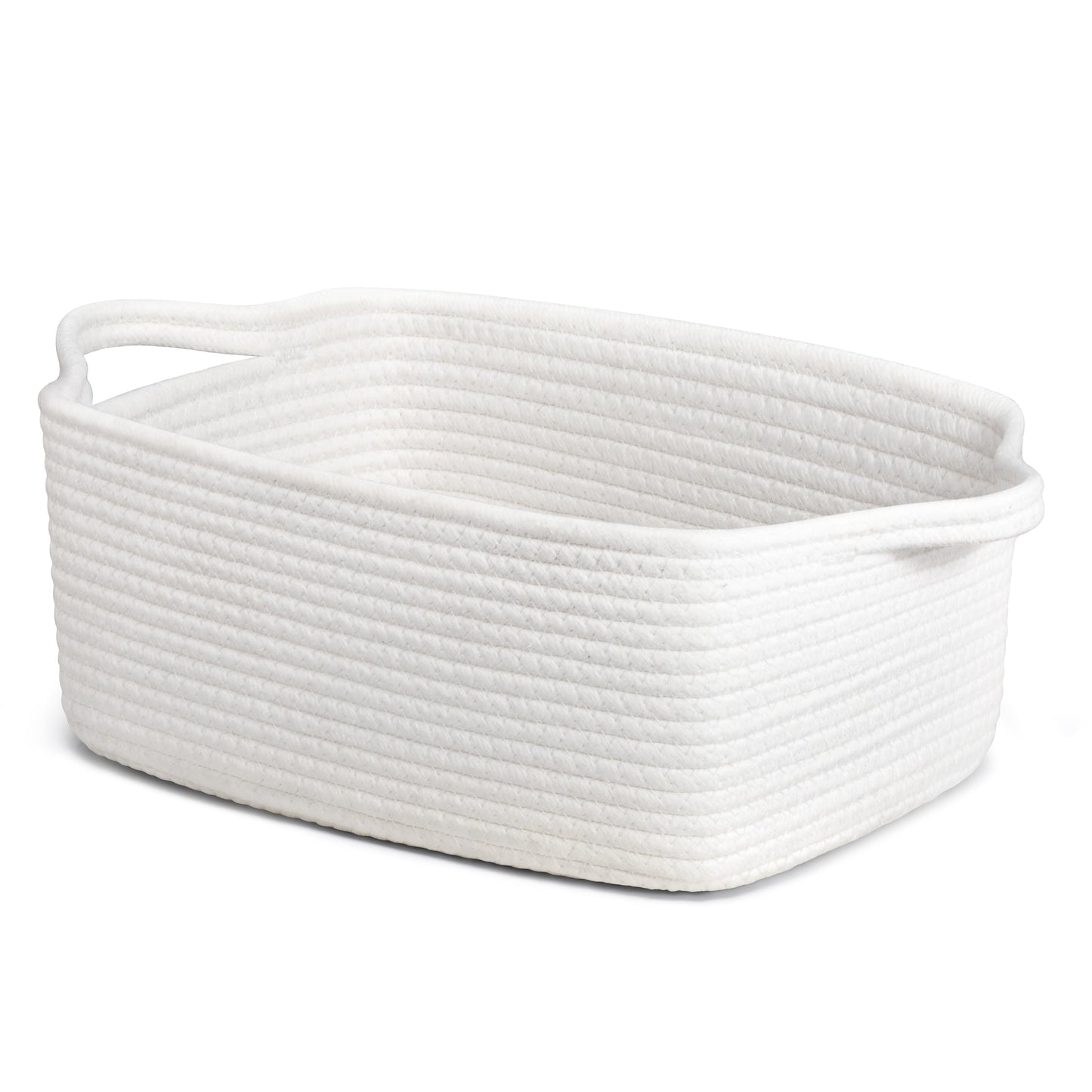 CHICVITA Storage Baskets for Gifts Empty, Gift Basket for Christmas, Small Woven Burr Basket for Towels Baby Toys, Decorative Rope Baskets for Nursery Living Room, Grey, 13 x 9.8 x 5 inches