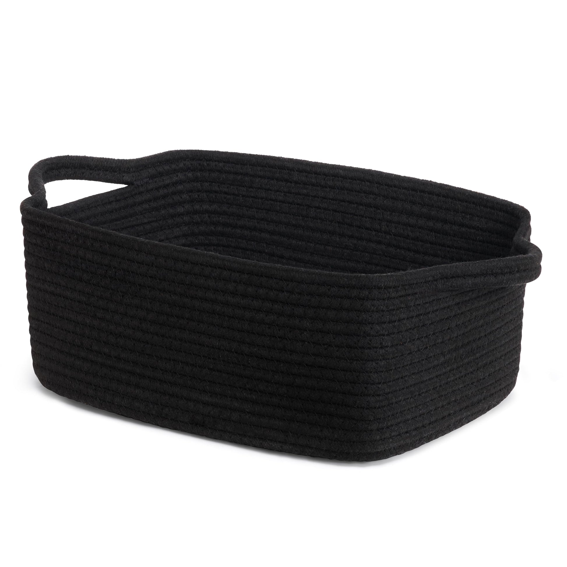 CHICVITA Storage Baskets for Gifts Empty, Gift Basket for Christmas, Small Woven Burr Basket for Towels Baby Toys, Decorative Rope Baskets for Nursery Living Room, Grey, 13 x 9.8 x 5 inches