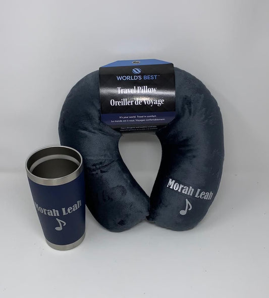 Travel bundle! Neck pillow + tumbler