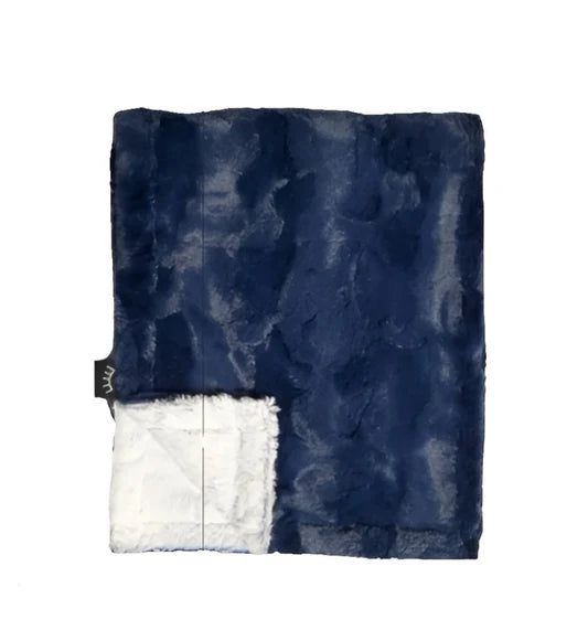 Navy Frost Minky Blanket