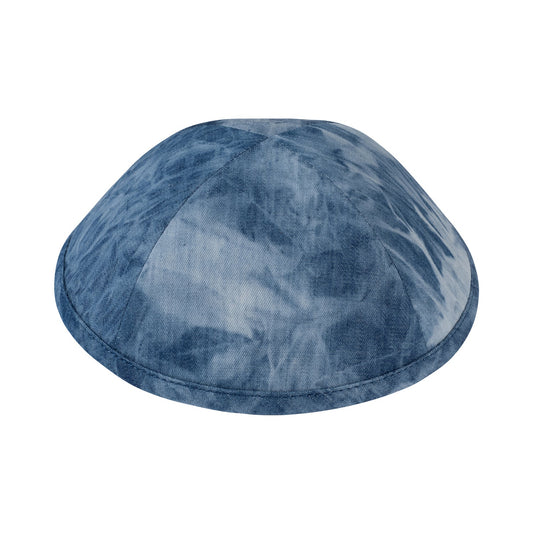 IKIPPAH TIE DYE DENIM YARMULKE- Personalization included