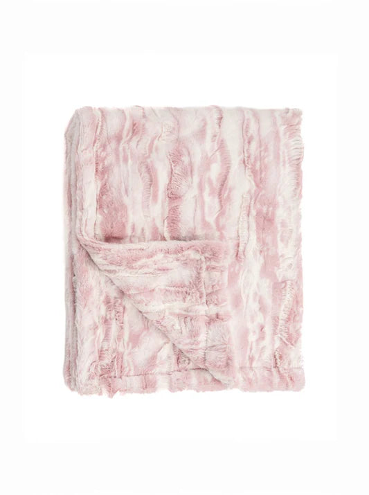 Marble Blush DS Minky Blanket
